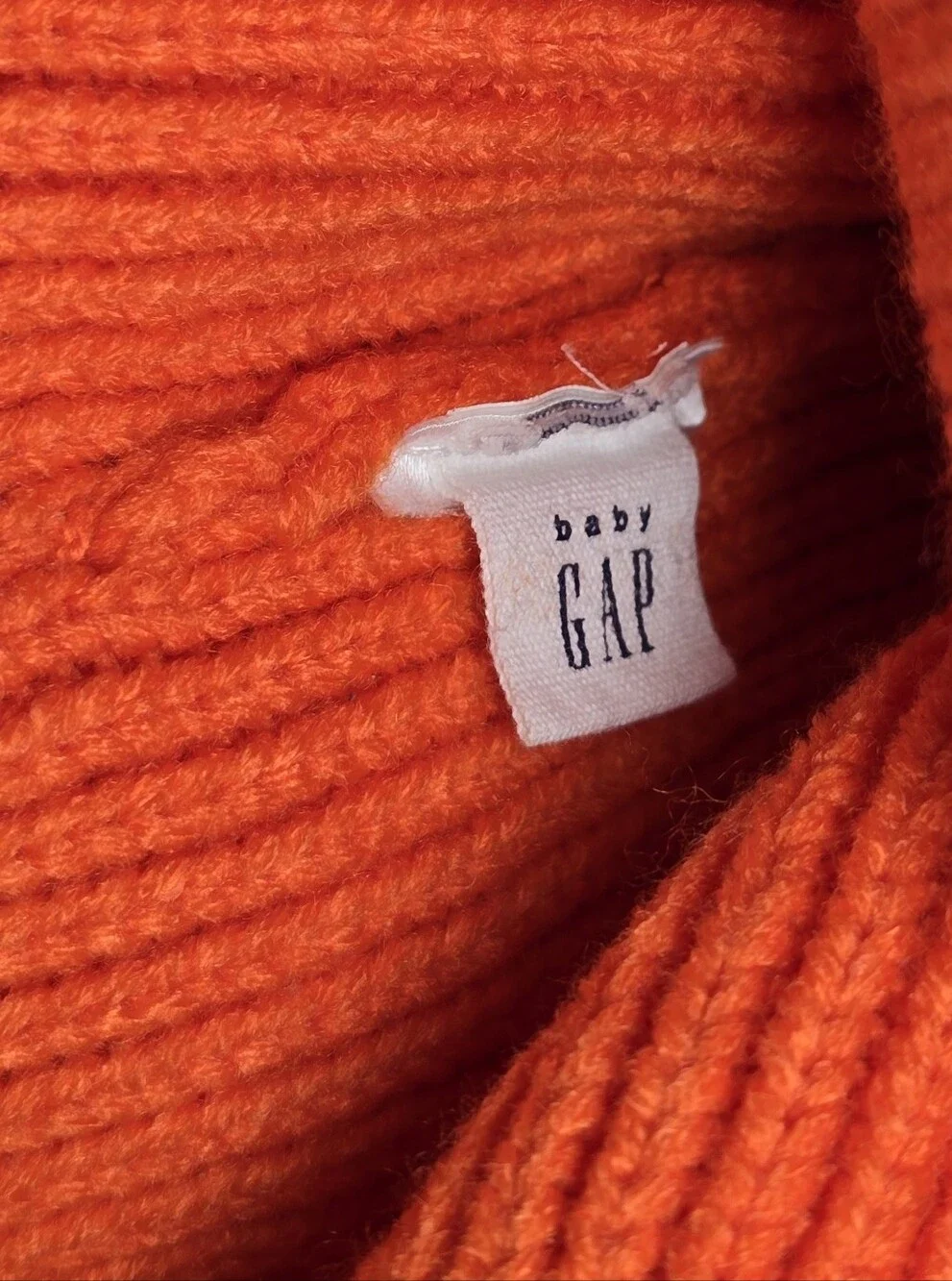 GAP Kids Orange Knit Dino Beanie
